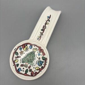 Fiesta Ware Christmas Tree Spoon‎ Rest Fiestaware Christmas Holiday HLC USA